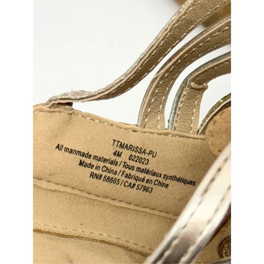 Tucker + Tate Kids Sandals Size 4M Multicolor Open‎ Toe Gladiator Style NEW